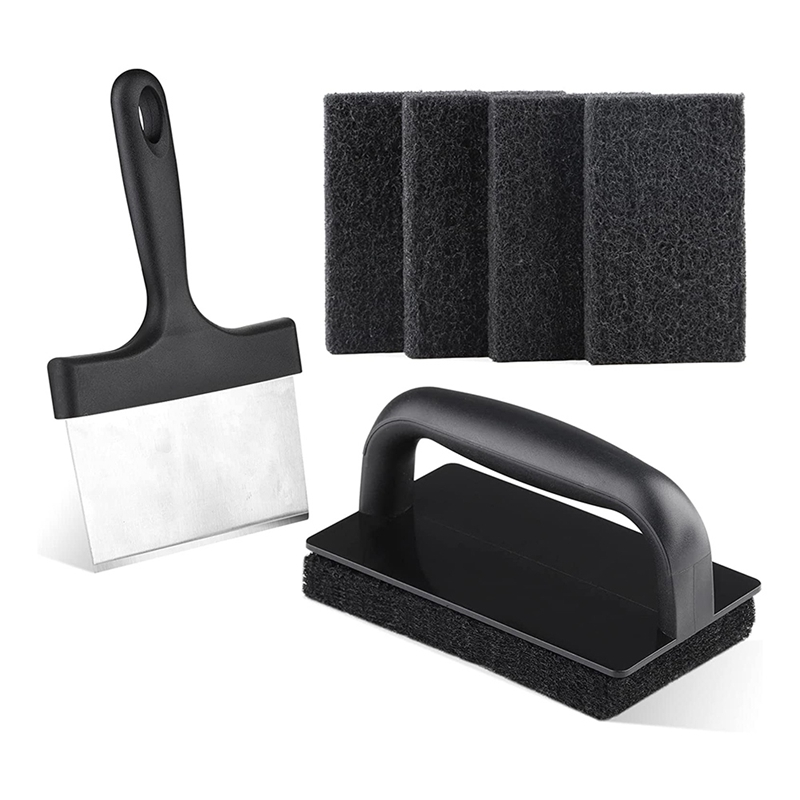 Blackstone Griddle Cleaning Kit Flat Top Scouring Pads with 6In Scraper