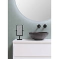 thumbnail image 6 of Aptations Rectangular Standing Mirror (10" x 6") - 1X & 3X Magnification | Double-Sided Portable Vanity Mirror | Decorative Makeup Mirror for Bedroom & Bathroom (Matte Black), 6 of 7