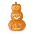thumbnail image 4 of Gamexcel Jack O' Lantern Halloween Pumpkin Lanterns, 3 Pieces, 10"+14"+15", Orange, 4 of 8