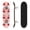 Color4, variant on 31"x8" Complete Skateboards for Beginners, Pink Peony Floral Seamless Green Leaves Cream Botanical Double Kick 7 Ply Canadian Maple Deck Skateboard with Wheels, Gifts for Girls Teens