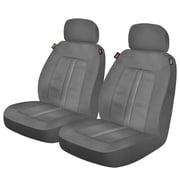 Genuine Dickies 2 Piece Sorrento Universal Car Seat Covers, Gray