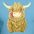 thumbnail image 3 of CafePress - Happy Highland Cow T Shirt - Fitted T-Shirt, Vintage Fit Soft Cotton Tee, 3 of 4
