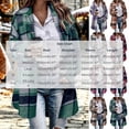 thumbnail image 2 of Perfectbot Women's Long Plaid Flannel Shacket Wool Blend Long Sleeve Casual Fall Jacket, 2 of 7