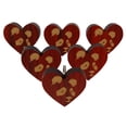 thumbnail image 1 of IBA Indianbeautifulart Boutons Gravés Rouges en Bois pour Armoire Tiroir Tiroir 10 Pcs, 1 of 3