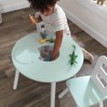 thumbnail image 2 of KidKraft Ensemble table de rangement ronde + chaise - Menthe, 2 of 9