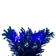 thumbnail image 5 of Vickerman 24" Flocked Turquoise Fir Artificial Wreath, Dura-Lit® Turquoise LED Mini Lights., 5 of 6