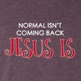 thumbnail image 2 of Normal Isn't Coming Back Jesus Is Inspirational/Christian Mens Premium Tri Blend T-Shirt, Vintage Purple, XX-Large, 2 of 5