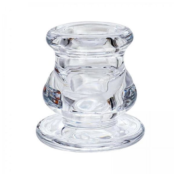 Esquirla 6x Glass Candle Holder Ornament Centerpiece Stand Candlestick Decoration Glass for Wedding Celebration Easter Home Dining Room 6 Pcs