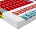 thumbnail image 2 of Ambesonne Periodic Table Fitted Sheet, Classical Vivid, Twin Size, Multicolor, 2 of 3