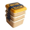 thumbnail image 1 of Caja de almuerzo de oficina en casa Caja de bento de tres capas Caja de alimentos Organización de contenedores Amarillo Sunnimix Contenedores de almuerzo, 1 of 8