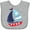 AC-Heather Grey, variant on Inktastic Sailboat, Sailing Boat, Sails - Red Blue White Boys Baby Bib