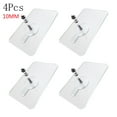 thumbnail image 2 of 4pcs Adhesive Wall Hook Screws Non-Trace Non-Rust No Drilling Stickers Nail Wall Mount, Clearance, Hanging Nails Without Screwdriver for Shower Bathroom Kitchen Storeroom Installation,10MM, 2 of 2