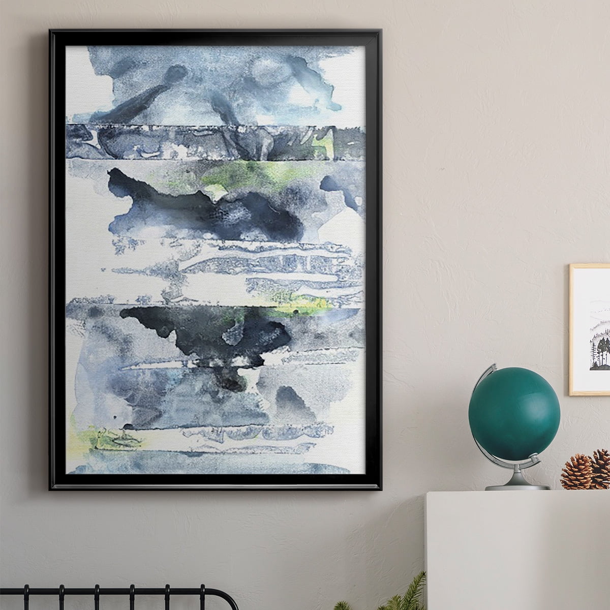 Blue Memories II Premium Framed Print, in Gold, Black, or Silver - Ready to Hang