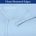 thumbnail image 4 of Queen Flat Sheet - 100% Egyptian Cotton, 600 Thread Count Sateen Weave - Ultra-Soft, Breathable, and Cooling - Premium Hotel-Quality Top Sheet Only - (Light Blue, Queen), 4 of 7