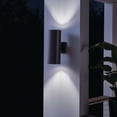 thumbnail image 2 of Kichler Builder 9246AZ Cans and Bullets Outdoor Wall 2 Light Incandescent in Architectural Bronze, 2 of 8