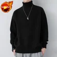 thumbnail image 3 of Suéter de punto para hombre, holgado, de cuello alto, estilo vintage, informal, de moda coreana, de cachemira y manga larga, 3 of 5