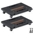 thumbnail image 5 of Furniture Dolly,500 lbs Capacity Each Count,Furniture Mover with Wheels,Portable Moving Rollers 4 Wheels Heavy Duty,Small Flat Dolly Cart with Interlocking for Heavy Furniture,2 Pack,Black, 5 of 10