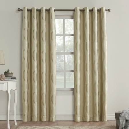 Cotton Modern Curtain - Sun Zero Affinia Blackout Grommet Curtain Panel