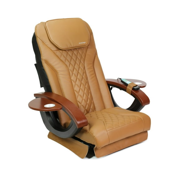 MAYAKOBA Shiatsulogic Pedicure Chair Cushion Cover Acetone Resistant Faux Leather Vabration Massage Cushion, Cappuccino