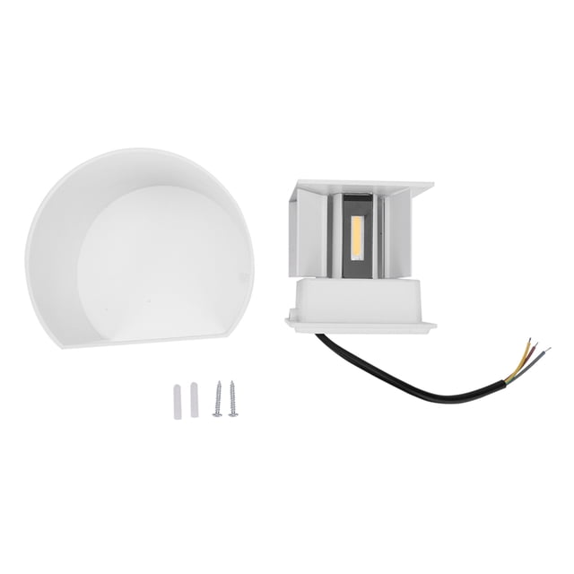 Applique LED, 12w Mur Extérieur Mené Mur Semi-Circulaire Mur Lampe Murale Performance Fiable