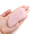 thumbnail image 2 of Herramienta de masaje raspador Gua Sha Jovivi Rose Quartz Stone, 2 of 7