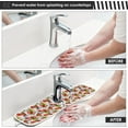 thumbnail image 5 of Watercolor Xmas Socks Sink Splash Guard for Faucet 2 Packs Faucet Absorbent Mats, Christmas Winter Holiday Faucet Handle Drip Catcher Quickly Drying Mat for Kitchen Counter Bathroom, 14.9"x5.5", 5 of 7
