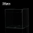thumbnail image 2 of 50Pcs Clear Plastic Boxes for Gifts Pvc Packing Box Gift Packaging Transparent Candy Box Wedding Gift Boxes Party Favors, 2 of 8