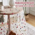 thumbnail image 7 of Colorful Flower Lace Tablecloth Embroidered Lace Table Cover, Classic Dustproof Table Protector for Kitchen Dining Room Party Wedding Banquet Home Decoration, 7 of 7