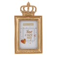thumbnail image 2 of veasfak Gold Crown Resin Picture Photo Frame Baroque Luxury Home Decor,6 Inch, 2 of 8