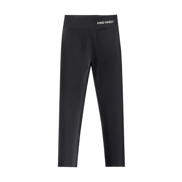 Odeerbi 2-13 Años Niñas Yoga Leggings Workout Dance Athletic Sports Pantalones Verano Cintura Alta Transpirable Mallas