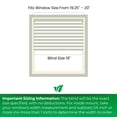thumbnail image 3 of Calyx Interiors Cordless White 1” Light Filtering Mini Blinds 19"W x 60"H Window Blinds for Home, Vinyl horizontal blinds for indoor windows, 3 of 6