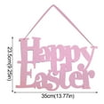 thumbnail image 3 of NSESSHome Happy Easter Wreath Decorations for Front Door Outdoor, 3D Wooden Easter Door Hanging Decor Flowers Egg Spring Wreaths with Happy Bunny Welcome Sign for Porch Wall Room Farmhouse, 3 of 5