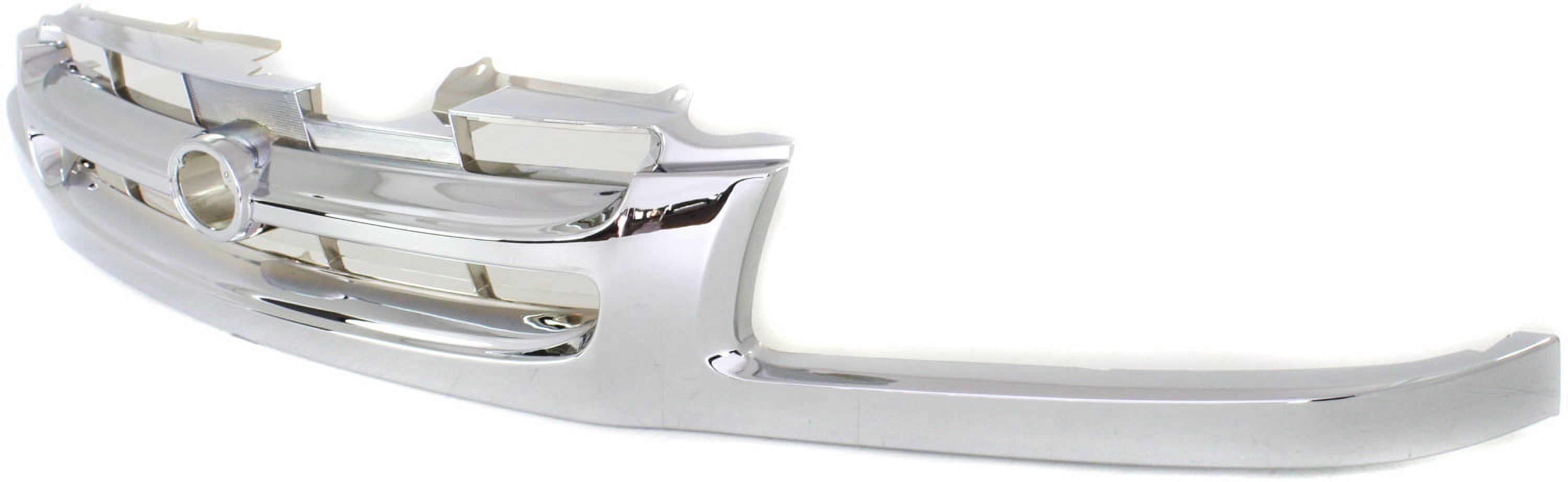 Grille Assembly Compatible With 1998-2000 Toyota Sienna Chrome Shell and Insert