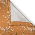 thumbnail image 4 of Ambesonne Floral Valance Pack of 2, Cherry Tree Blossoms, 54"X12", Orange White Brown, 4 of 5
