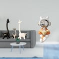 thumbnail image 2 of Estatua de , alce, ciervo, jirafa, escultura de resina de cerámica, figura espacial animal única, adorno adecuado para sala de estar, dormit, 2 of 8