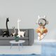 thumbnail image 2 of Figura de jirafa creativa moderna de cerámica para escritorio, oficina, estantería, dormitorio, chimenea, mesa, centro de mesa, decoración, 2 of 8