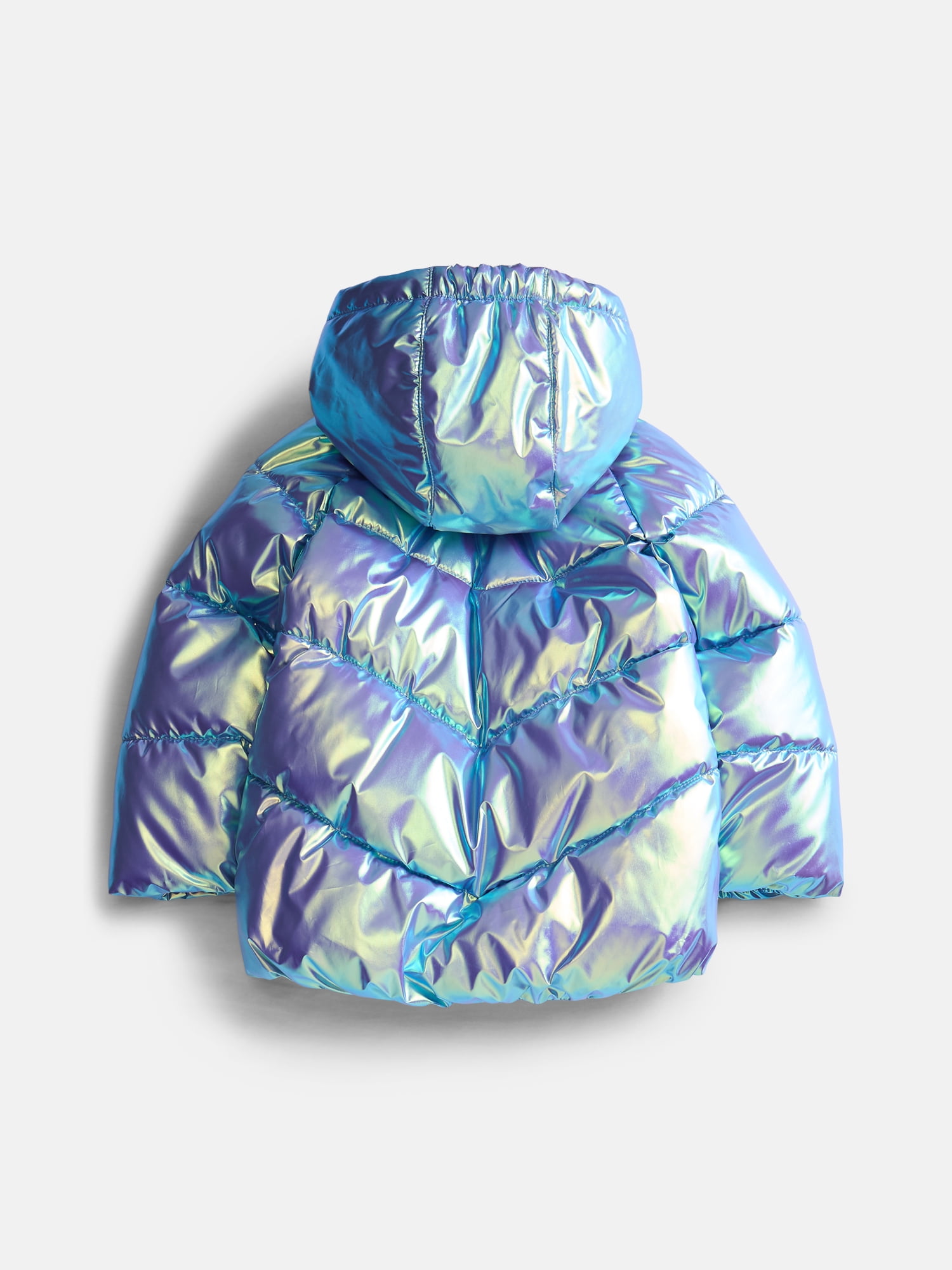 Wonder Nation Toddler Girl Heavyweight Puffer Jacket, Sizes 12M- 5T