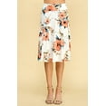 thumbnail image 4 of Made by Johnny Women's Lightweight Fold Over Flared Midi Skirt XXL WHITE_FLORAL, 4 of 6