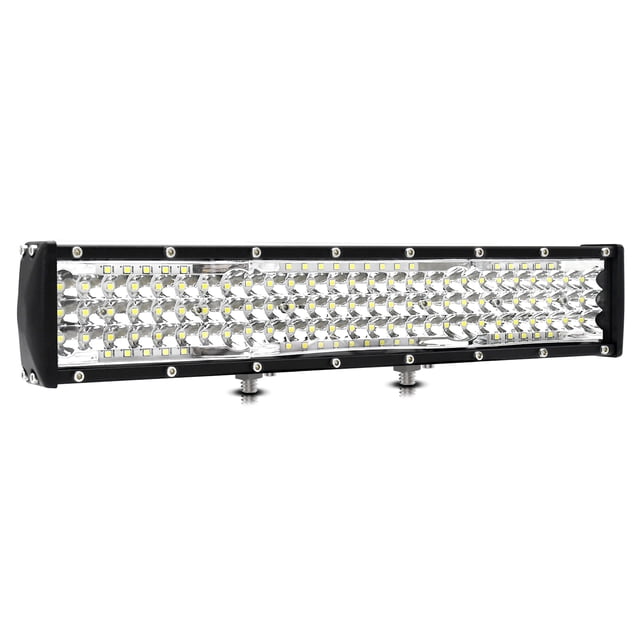 Zootealy Ultra-Mince 15 Pouces 348W E9 Lampe de Travail LED avec Cinq Rangées - Pack Unique
