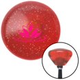 thumbnail image 1 of Pink Flower on Lilypad Orange Retro Metal Flake Shift Knob with M16 x 1.5 Insert, 1 of 1