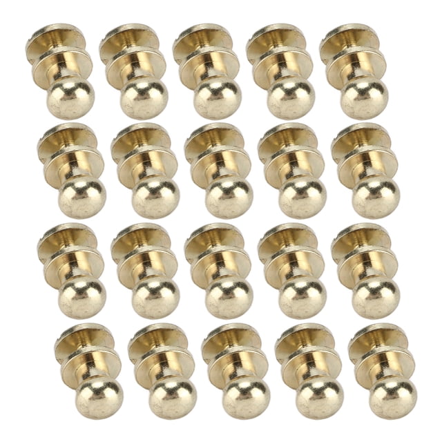 Tornillos de espárrago, juego de 20 remaches de latón, tornillos de correa de abrasión, accesorios para equipaje, excelencia verdadera
