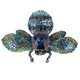 thumbnail image 5 of Broche Joyería Retro Forma De Abeja Aleación Atractivo Diamantes De Imitación Decorativos Pin Adorno Para Traje De Abrigo Azul, 5 of 10