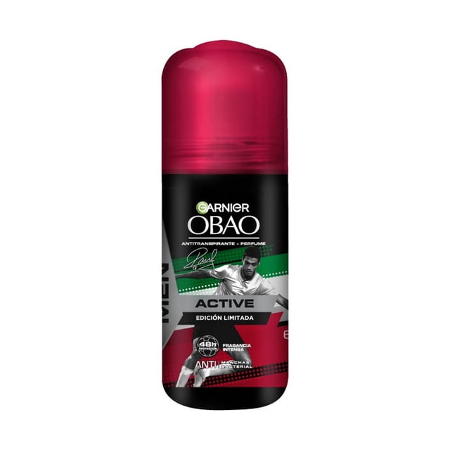 Antitranspirante Garnier Obao Active Men Raúl Jimenez Roll On 65 g