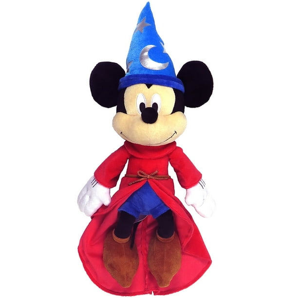 Disney Sorcerer's Apprentice Mickey Mouse Stuffed Animal Plush Toy 15 ...