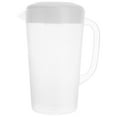 thumbnail image 1 of MasteelfCA Large Capacity Beverage Storage Container Heat Resistant Cold Water Jug Plastic Juice Pitcher Household Teapot Kettle with Lid (White), 1 of 8