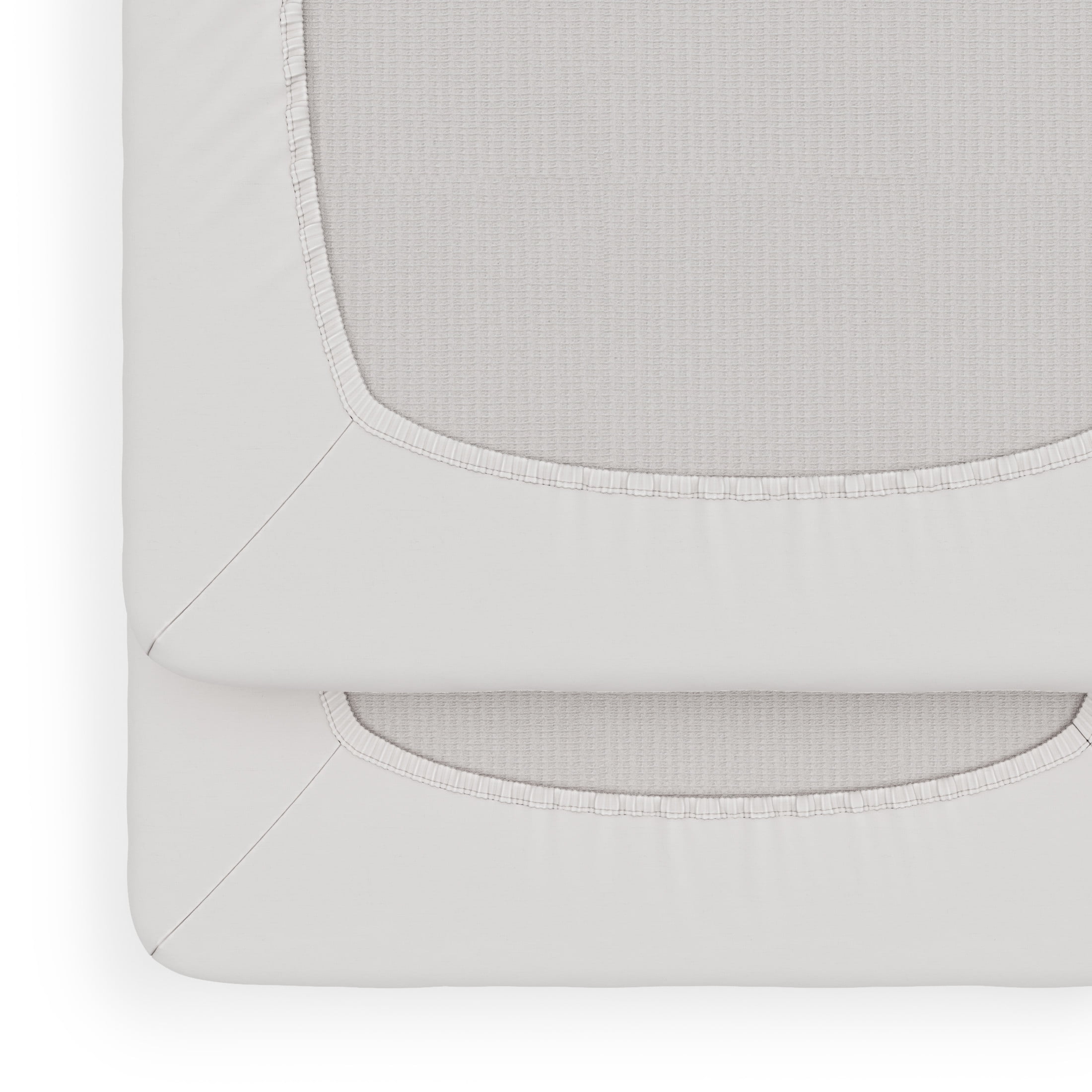 Foundations Boutique Folding Hotel Crib and Sheet Bundle - Includes Wooden Mini Crib with 3" Foam Mattress (Cherry) and 6-Pack White Fitted Compact Crib Sheets