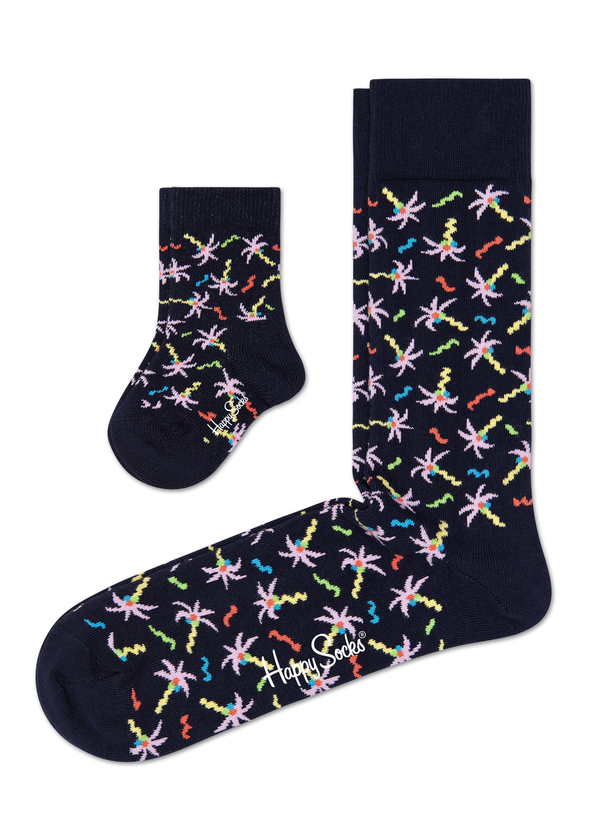 Happy Socks Men Big Dot Gift Box UK Size 7-11 Unisex 4 Pairs Of Pattern Socks