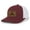 Cardinal/White, variant on Chasing Tail Fish Laser Engraved Leather Mens Trucker Hat Baseball Cap, Columbia Blue/White