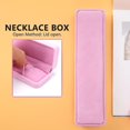 thumbnail image 2 of Velvet Presentation Gift Jewellery Ring Necklace Box Case (d, Pink), 2 of 5