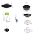thumbnail image 4 of 10Pcs Air Fryer Baking Accessories 3.2Qt-5.8Qt Airfryer For Pizzas Cakes Breads Quiches Pancakes 8 7 6 Inches Optional, 4 of 8